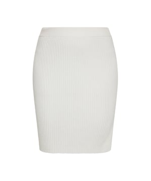 Dieser gestrickte Bleistiftrock mit Seitenschlitz ist für einen eleganten und raffinierten Look gefertigt und verbindet Eleganz mit Komfort. Die gerippte Textur verleiht der figurbetonten Silhouette, die sich zum Saum hin verjüngt, mehr Dimension und sorgt so für einen schmeichelnden Bleistiftrock-Stil. Dieser knielange Strickrock ist perfekt für alle, die ein schlichtes Design schätzen. Er verfügt über eine taillierte Taille und vertikale Rippen für zusätzliche Dehnbarkeit und Struktur. Ideal für mühelos schicke Outfits, die nahtlos vom Tag in die Nacht übergehen.  Felsen