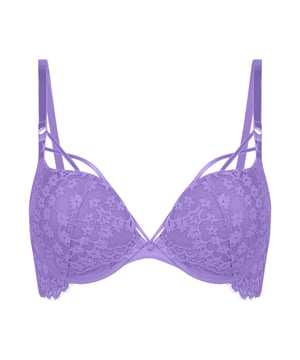 Deze comfortabele maximizer bh is je nieuwe beste vriend! Met leuke bandjes over de borsten en cups met beugel voor een comfortabele pasvorm. Afgewerkt met romantisch kant. Combineer met bijpassende slips!