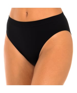 Braguita de la marca Intimidea.
Color Negro
Cintura ultraplana.
Material antideslizante.
Efecto invisible y de mantenimiento de la forma.
Tejido transpirable.
Costuras planas y vistas a tono.

Composición:  89% Poliamida, 8% Elastano, 3% Algodón