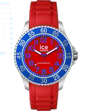 This Ice Watch Ice Steel - Spider Analogue Watch for Child is the perfect timepiece to wear or to gift. It's Silver 35 mm Round case combined with the comfortable Red Silicone watch band will ensure you enjoy this stunning timepiece without any compromise. Operated by a high quality Quartz movement and water resistant to 10 bars, your watch will keep ticking. This watch with a super soft silicone strap, will add a flash of vibrant style to all your outfits! This Analogue watch has a Calendar function: Date , Luminous Hands and Luminous Hands High quality 16 cm length and 19 mm width Red Silicone strap with a Buckle Case diameter: 35 mm,case thickness: 11 mm, case colour: Silver and dial colour: Red