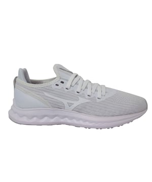 Mizuno Wave Polaris SP2 Lace bajo Entrenadores de carreras de mujer gris J1GD208301