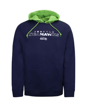 Fanatics Seattle Seahawks Cut & Sew Hoodie Graphic Jumper Navy 1574MNVY2LWSEA