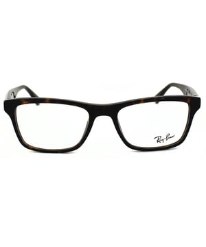 Las monturas de gafas Ray-Ban 5279 2012 Dark Havana presentan el clásico estilo de Ray-Ban con un marco tipo wayfarer que, a diferencia de otros modelos, no tiene los remaches en forma de diamante en las esquinas frontales, solo el logo estándar de Ray-Ban en la varilla.