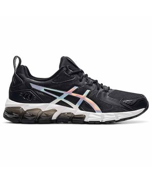The GEL-QUANTUM 180™ sneaker continues to evolve the shoe's lineage with advanced technologies and styling cues from the ASICS archive. It's designed to keep you comfortable as you push your mind and body to new boundaries. The shoe is formed with mesh underlays and synthetic leather paneling to create a modern lifestyle look. This style is also accented with an iridescent finish on the ASICS Stripes and brand logos. Tuned with 180-degrees of GEL® technology, this shoe creates a softer cushioning experience in every step.