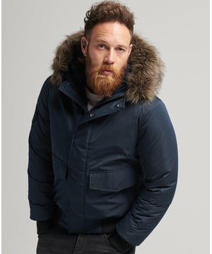 Superdry Hooded Box Quilt Puffer Jacket - Men's Mens Jackets