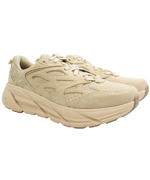 Experience the perfect blend of style and performance with the Hoka One Clifton L Unisex Trainers. These trainers are engineered to provide exceptional comfort, support, and durability, making them an ideal choice for both casual wear and athletic activities. 
Key Features: 
- Superior Cushioning: 
Featuring Hokaâ€™s signature full-compression EVA midsole, the Clifton L offers plush cushioning that absorbs impact and provides a smooth, comfortable ride. 
- Lightweight Construction: 
Despite their robust cushioning, these trainers are remarkably lightweight, reducing fatigue and allowing for effortless movement. 
- Breathable Upper: 
The upper is crafted from high-quality materials, including breathable mesh and synthetic overlays, ensuring optimal airflow and keeping your feet cool and dry. 
- Enhanced Stability: 
The Clifton L boasts a broad base and a strategically designed outsole that enhances stability and provides excellent traction on a variety of surfaces. 
- Stylish Design: 
With a sleek and versatile design, these trainers are perfect for both athletic and everyday wear. The clean lines and modern aesthetics make them a stylish addition to any wardrobe. 
- Adaptive Fit: 
The trainers feature a supportive, adaptive fit with a padded collar and tongue, along with a secure lace-up closure that ensures a snug, personalized fit. 
- Unisex Appeal: 
Designed to cater to both men and women, the Clifton L trainers offer a versatile fit and style that complements a wide range of tastes and preferences. 
Ideal for runners, gym-goers, or anyone seeking a comfortable and stylish trainer, the Hoka One Clifton L Unisex Trainers deliver on all fronts with their exceptional cushioning, lightweight feel, and contemporary design.