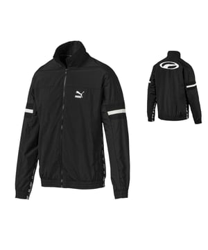 Puma XTG gewebt Long Sleeve Reißverschluss UP Black Herren Track Jacket 595310 01