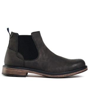 Botas Chelsea negras de Soletrader para hombre, fabricadas con material sintético y suela sintética. Incluyen: forro textil/sintético, suela exterior resistente y duradera y marca en la plantilla.