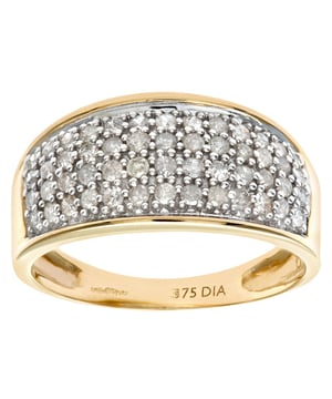 Oro blanco de 9 quilates (375): 2,8 g; # Diamante: 0,5 ct