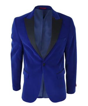 Verhoog uw stijl met dit blauwe fluwelen smokingjasje voor heren, perfect op maat gemaakt voor een scherpe en verfijnde look. Het is gemaakt van prachtig zwart fluweel en heeft contrasterende zwarte satijnen piek-revers en bijpassende satijnen knopen, samen met een klassieke retro zwarte satijnen ronde sjaal-revers voor die tijdloze elegantie. Belangrijkste ontwerpkenmerken: Premium fluwelen afwerking: de luxueuze blauwe fluwelen stof straalt weelde en verfijning uit , wat een gedurfd stijlstatement maakt.Contrasterende satijnen accenten: de zwarte satijnen revers en knopen zorgen voor een opvallend contrast en voegen een vleugje verfijning en flair toe. Klassieke sjaalrevers: de ronde sjaalrevers brengt een klassiek en tijdloos element aan het ontwerp, dat doet denken aan van vintage Hollywood-glamour. Tailored Fit: Met een getailleerde pasvorm die een balans vindt tussen slank en normaal, zorgt dit jack voor een modern, flatterend silhouet. Veelzijdige formele kleding: ideaal voor formele gelegenheden zoals bruiloften, proms, feesten en black-tie-evenementen. Met dit smoking-dinerjack kunt u zich met moeiteloze stijl onderscheiden van de massa. Maak uw formele ensemble compleet met deze voortreffelijke fluwelen blazer en ontdek in onze winkel nog meer stijlen en kleuren die bij uw smaak en gelegenheid passen