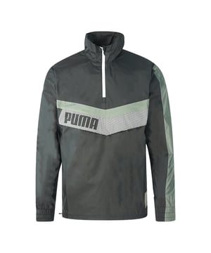 Puma Windcell Woven Half Zip Trainingsjacke. Puma Windcell Woven Half Zip Trainingsjacke. Stil: 519429-01. Puma Logo auf der Vorderseite und im Nacken. Windcell Technologie. Half Zip Verschluss Pullover Stil