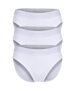 Slips im 3er Pack von der Marke Marc O Polo. Basic Unterhosen mit Logobund. Angenehmer Tragekomfort durch hochwertige Bio-Baumwolle.