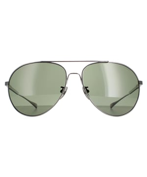 Las gafas de sol Chopard Aviator Men's titanium gunmetal grey green polarised Schd57m son un clásico estilo aviador fabricadas en metal de LIGTHWEight. Las patillas ajustables Noe ofrecen un ajuste personalizado. El logotipo de Chopard aparece en las patillas delgadas para dar autenticidad a la marca.