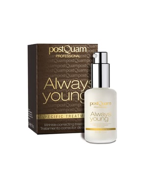 Tratamiento corrector de arrugas Always Young - Specific Treatment 30 ml
Ref. PQE03650

Descripción
Tratamiento corrector de arrugas 
Actúa relajando los músculos faciales responsables de la aparición de arrugas y líneas de expresión
Combate activamente los signos provocados por gesticulaciones involuntarias y repetidas, rellena los surcos que producen y evita su reaparición
Contiene hexapéptidos 3 y 10 y extractos de algas, responsables del efecto relajante muscular
Sus efectos son visibles desde las primeras aplicaciones y satisfactorios pasados 30 días
Contenido
30 ml
Modo de empleo
Aplicar sobre el rostro con un suave masaje, hasta su absorción total