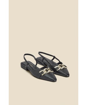 REASONS TO BUY:

Treat your feet
Softly pointed toes for a sleek silhouette
Elevated withe a luxe gold trim
Slingback style makes them perfect for summer
Style with tailoring for the 9-5
Wear with jeans and a blazer on weekends