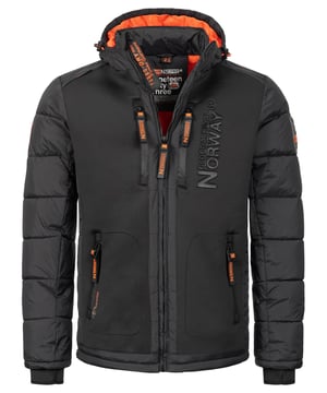 Stilvoller Schutz: Geographical Norway Herren Winterjacke H-354 Maximale Wärme und Komfort: Die Geographical Norway Herren Winterjacke H-354 bietet nicht nur erstklassigen Schutz vor Kälte, sondern auch unübertroffenen Komfort. Ihr Obermaterial aus 100% Polyamid hält Sie selbst bei den widrigsten Wetterbedingungen warm und trocken. Praktische Kapuze und Taschen: Mit ihrer funktionalen Kapuze und den insgesamt vier Taschen (zwei Brusttaschen und zwei Seitentaschen) ist diese Jacke perfekt für den Outdoor-Einsatz geeignet. Egal, ob Sie wandern, campen oder einfach nur in der Natur unterwegs sind - diese Jacke bietet Ihnen die nötige Funktionalität. Zeitloser Outdoor-Style:  Der Outdoor-Style dieser Jacke macht sie nicht nur zu einem praktischen Begleiter, sondern auch zu einem modischen Statement. Egal, ob Sie in der Stadt unterwegs sind oder auf dem Land - mit dieser Jacke setzen Sie immer ein trendiges und zugleich funktionales Fashion-Statement.