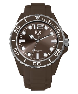 Haurex italy men's sm382um1 reef luminous water resistant brown soft rubber w...