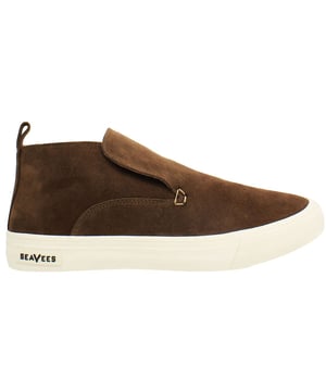 Zapatos para hombres Seavees Huntington Middie Slip-On de cuero ante marrón HUNTINGTON MIDDIE_SABLE SUEDE