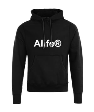 Sudadera con capucha negra con logotipo de Alife. Sudadera con capucha negra con logotipo de Alife. 100% algodón, capucha con cordón ajustable. Bolsillo canguro, puños y bajo elásticos. Corte regular, Se ajusta a la talla real, Marca en el pecho, Hecho en EE. UU. Estilo: BBCLALISS2013S Negro