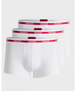 Three pairs of logo-waistband trunks by HUGO. Each regular-rise pair is crafted for maximum comfort in super-soft stretch jersey.

Packaging: Box
Exposed waistband
Regular rise

95% Cotton, 5% Elastane, Waistband: 58% Polyamide, 29% Polyester, 13% Elastane
50492375