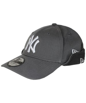 New Era 39Thirty New York Yankees Graphic Logo Grey Mens Cap DOWNFLAP
