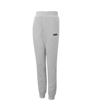 PRODUCT STORY PUMA brings you the latest word on streetwear must-haves in our ESS line, a line of must-have clothing that has its finger on the pulse of fashion. Our Essentials Full-Length Youth Sweatpants finish off any casual look, with a soft fabrication and branding accents that are sure to make them a firm favourite. FEATURES & BENEFITS Contains Recycled Materials: Made with recycled fibers. One of PUMA's answers to reduce our environmental impact. DETAILS  Comfortable style by PUMAPUMA branding detailsSignature PUMA design elements