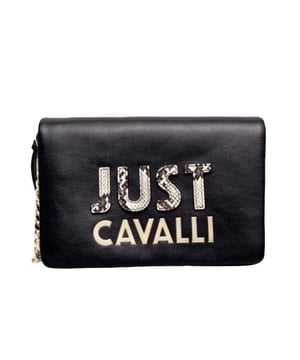Schultertasche Just Cavalli Authentic Damen Schwarz Synthetik. Authentische Taschen der Marke Just Cavalli - Streetwear/Sportswear-Design von Just Cavalli - Just Cavalli für Damen, modisch und perfekt für den Alltag - Die schwarze Schultertasche Just Cavalli lässt sich hervorragend mit Ihrem Kleiderschrank kombinieren - Angenehmes Synthetikmaterial - klassisch - Authentisch -