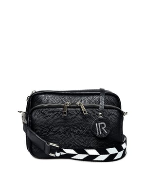 Crossbody tas
100% rundleer
Ritssluiting aan de bovenkant
Bovenste vak met rits
Afmetingen : 17x21x5 cm
Stoffen schouderriem 120cm