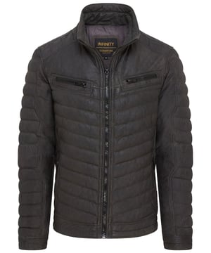 Onze vlaggenschip Infinity Signature leren gewatteerde pufferjas is voorzien van ultrazacht leer en geïsoleerde quilting voor superieure bescherming tegen de elementen. Maak kennis met de Infinity Signature Range, het hoogtepunt van dertig jaar vakmanschap en innovatie. Gemaakt van het fijnste schapennappaleer met een vintage afwrijfafwerking, combineert deze collectie tijdloze stijl met geavanceerde functionaliteit. Met vier buitenzakken met rits en een volledig met nylon gevoerde binnenkant met twee zakken met rits, is deze jas even praktisch als stijlvol. Details zoals de zichtbare UMZ-rits aan de voorkant voegen zowel verfijning als comfort toe. • Premium schapennappaleer met een vintage afwrijfafwerking • Geavanceerde geïsoleerde quilting voor warmte • Vier UMZ-buitenzakken met rits • Volledig met nylon gevoerde binnenkant met twee zakken met rits • Zichtbare UMZ-rits aan de voorkant • Elastische manchetten voor extra comfort