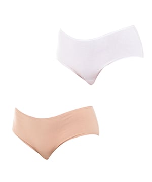 Pack of two culottes, made of elastic cotton.
 Tonal elastic waistband.
 Elastic and breathable fabric.
 Matching interior lining.
 Seams seen in tone.
 Composition: 95% Cotton, 5% Elastane
 Care:
Wash at max temperature 40º.
 - Do not use bleach.
 - Do not use dryer.
 - Do not iron.
 - Do not dry clean.