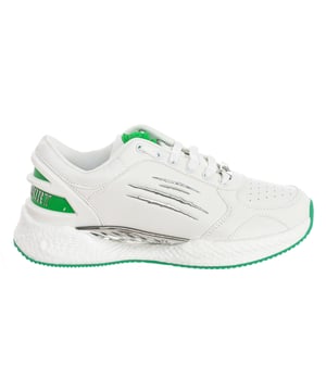 Sportschuhe von Plein Sport.
 Mittelhohe Sportschuhe, ideal für den Alltag.
 Bequemes und atmungsaktives Material.
 Krallendetail an der Seite.
 Eingravierter Markenname auf der Rückseite.
 Abzeichen auf der Zunge.
 Mit Schnürsenkeln verstellbar.
 Nähte in Ton gehalten.
 Zusammensetzung: Äußeres: Synthetik; Innen: Textil+Leder; Sohle: Synthetik
 Pflege:
Mit einem feuchten Tuch reinigen.