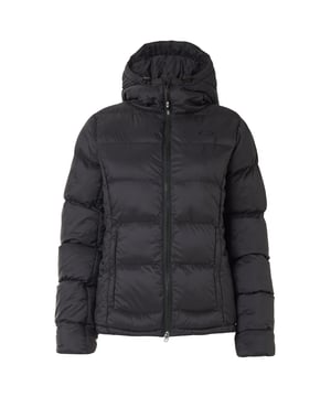 Oakley Long Sleeve Zip Up Black Womens Stellar Insulated Hooded Jacket FOA500023