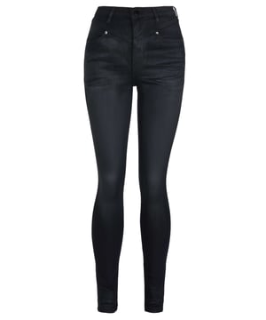 41% viscosa, 27% algodón, 15% poliéster, 17% modal; Guess Jeans Planet Luxe;  Modelo: W2RA47D4KI1 - PLLX;  Mano de obra de alta calidad;  Mezcla de algodón suave, elástico;  Cintura súper alta, corte ceñido;  Cierre: botón, cremallera;  Dos bolsillos delanteros, dos bolsillos traseros;  trabillas para cinturón;  Detalles del logotipo de Guess.