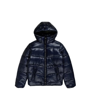 Diese Steppjacke für Herren ist ideal für kalte Tage. Die Jacke hat ein schönes warmes Futter und ist mit einer wasserabweisenden Ausrüstung versehen. Es hat eine reguläre Passform, die genügend Bewegungsfreiheit und hohen Tragekomfort bietet. Durch Kordelzüge in der Taille lässt sich die Weite regulieren. Die Kapuze lässt sich hoch schließen und mit einem Kordelzug verstellen, um den Hals vor Wind und Kälte zu schützen. Außerdem verfügt es über einen Schirm, der per Druckknopf befestigt werden kann. Geschlossen wird die Jacke mit einem durchgehenden Reißverschluss, der mit einem Windschutz versehen ist. Die elastischen Bündchen verhindern das Eindringen von Kälte und ein Verrutschen der Ärmel. In den beiden seitlichen Paspeltaschen mit Druckknöpfen kannst du deine Hände wärmen oder Kleinigkeiten verstauen. Das dezente Label auf der Brust rundet das Design ab.