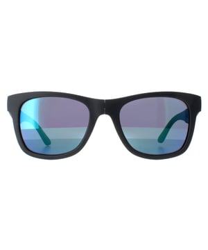 Lacoste Round Unisex Folding Matte Grey Blue L778S  Sunglasses are the first folding style in the Lacoste collection, and it folds at the bridge and temples so that it will fold up and easily pop into your pocket or bag. The green Lacoste alligator logo shows prominently on the temples for added flair and brand acknowledgement.
