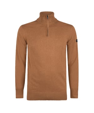 Jersey de hombre de la marca Presly & Sun. El jersey de Presly & Sun está hecho de algodón orgánico y tiene un corte recto. El suave algodón proporciona una gran comodidad.  Marca: Presly & SunNombre del modelo: Lewis Zip Knitted Pullover Categoría: jersey de hombreMateriales: algodónColor: marrón