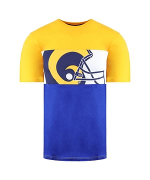 Fanatics NFL Los Ángeles Rams Camiseta Azul Amarillo Mens