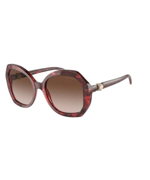 Giorgio Armani Vrouwen Zonnebril AR8180-600113 - Materiaal: Acetaat - Kleur frame: Rood - Afmetingen: 52/20/140 mm (Diameter lens / Brug formaat / Lengte veren)