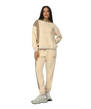 Tom Barron Damen Bedruckter gerippter Trainingsanzug-Set Lady Boss