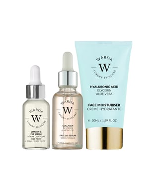 Transform your skincare routine with the ultimate radiance trio: Skin Glow Boost Vitamin C Eye Serum 15ml, Collagen Skin Lifter Boost Oil Serum 30ml, and Skin Hydration Boost Hyaluronic Acid Moisturiser 50ml. The Vitamin C Eye Serum brightens and revitalizes the delicate eye area, reducing dark circles and fine lines for a refreshed, awakened look. The Collagen Oil Serum enhances skin elasticity and firmness, smoothing fine lines while deeply nourishing for a youthful, lifted appearance. Lock in hydration with the Hyaluronic Acid Moisturiser, a lightweight yet intensely hydrating formula that plumps and soothes skin, leaving it soft, supple, and glowing. Together, they deliver hydration, firmness, and radiance for beautifully healthy skin.