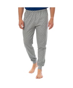Long pajama pants Kisses & Love.
 Elastic rubber waist.
 Comfortable and soft fabric.
 Back pocket with brand logo.
 Object prints.
 Ribbed finish with elastic rubber.
 Seams seen in tone.
 Composition: 88% Cotton, 12% Polyester
 Care:
Gentle machine wash or manual maximum 30º
 -Do not dry clean
 -Do not put in dryer
 -Do not iron
 -Do not use bleach
