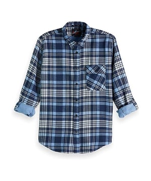 Scotch & Soda Manga larga Camisa a cuadros de hombre 145422 0218