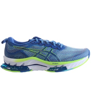 Los entrenadores ASICS Gel-Kinsei Blast Le Men's Green Running son una combinación destacada de tecnología de funcionamiento de alto rendimiento, estética sorprendente y diseño de edición limitada. Estos entrenadores están diseñados para ofrecer amortiguación, soporte y estilo de primer nivel para los corredores que desean hacer una declaración.

Características clave:

Tecnología de amortiguación de gel: el Gel-Kinsei Blast LE incorpora la tecnología de amortiguación de gel de ASICS, proporcionando una excelente absorción de choque tanto en el antepié como en el trasero. Esta amortiguación minimiza el impacto en sus articulaciones, asegurando un viaje cómodo y suave.

Tecnología FlyTefoam: la entresuela presenta la tecnología FlyTefoam de ASICS, que ofrece amortiguación ligera que es receptiva y duradera, lo que hace que estos entrenadores sean adecuados para sprints cortos y carreras de larga distancia.

Diseño llamativo: estos entrenadores son un modelo de edición limitada, con un color verde único y llamativo. Están diseñados para hacer una declaración de moda audaz mientras conquistas tus carreras.

Superior transpirable: la parte superior de la malla de ingeniería promueve el flujo de aire y la transpirabilidad, manteniendo los pies fríos y cómodos a lo largo de sus carreras.

Sockliner de ortolita X-40: el Sockliner de ortolita X-40 extraíble agrega cojines adicionales y propiedades de absorción de humedad para garantizar que sus pies se mantengan secos y cómodos durante las carreras.

Suella exterior de caucho AHAR: la suela exterior está construida con ASICS High Abasion Rubber (AHAR) para su durabilidad y tracción confiable en varias superficies.

Cierre de encaje: el cierre tradicional de cordones permite un ajuste personalizado y seguro, asegurando que sus pies estén bien respaldados y estables durante sus carreras.

Detalles reflexivos: la seguridad es una prioridad, y estos entrenadores pueden incorporar elementos reflexivos para mejorar la visibilidad durante las condiciones de poca luz.