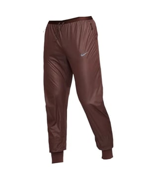 Elevate your style with the Brown Running pants. These comfortable Nike Brown Pants offer a sleek and versatile look, perfect for any occasion. Whether you're hitting the gym or running errands, these shorts provide both style and functionality. Upgrade your wardrobe today!, Elasticated Waist and Leg Endings, Brand Logo On Left Pocket, Streetwear, Plain Brown Pants,