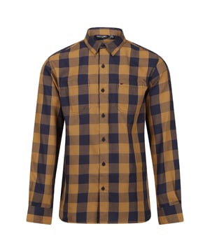 100% Cotton. Fabric: Brushed, Coolweave. Design: Checked. Pockets: 2 Chest Pockets. Fastening: Button. Cuff: Button Up. Neckline: Collared. Sleeve-Type: Long-Sleeved. XS: 36 in. S: 38 in. M: 40 in. L: 42 in. XL: 44 in. XXL: 48 in. 3XL: 51 in.