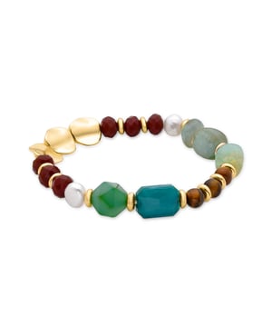Miyou Multicolour Crystal Armband afgewerkt in 18K geel goud. Africa is de perfecte lijn voor vrouwen met persoonlijkheid, die niet bang zijn om risico's te nemen en stukken te dragen met hun eigen karakter.