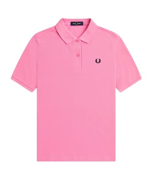 Fred Perry Bright Pink Polo Shirt, Plain Polo Shirt, Button Closure At The Neck. 100% Cotton, Bright Pink Polo, Made In China