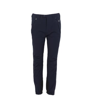 91% Polyester, 9% Elastane. Fabric: Stretch, Woven. Design: Colour Block. Fastening: Button, Zip. Fabric Technology: Isoflex. Moisture Wicking, Quick Dry, Reflective, Water Repellent. Pockets: 2 Zip Pockets. Waistline: Part Elasticated.
