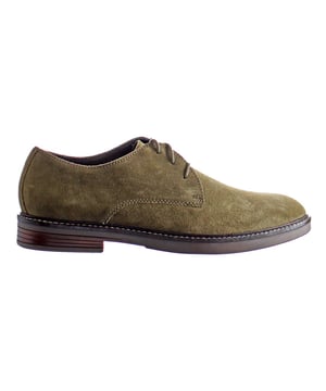 Clarks Paulson Plain Lace-up Green Leede Leather Mens Zapatos 26149750