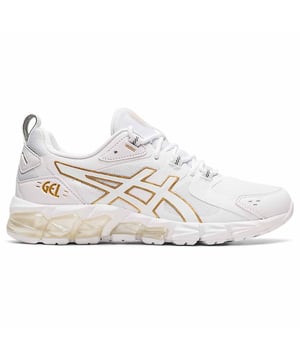 The GEL-QUANTUM 180™ sneaker continues to evolve the shoe's lineage with advanced technologies and styling cues from the ASICS archive. It's designed to keep you comfortable as you push your mind and body to new boundaries. The shoe is formed with mesh underlays and synthetic leather paneling to create a modern lifestyle look. This style is also accented with a metallic finish on the ASICS Stripes and brand logos. Tuned with 180-degrees of GEL® technology, this shoe creates a softer cushioning experience in every step.